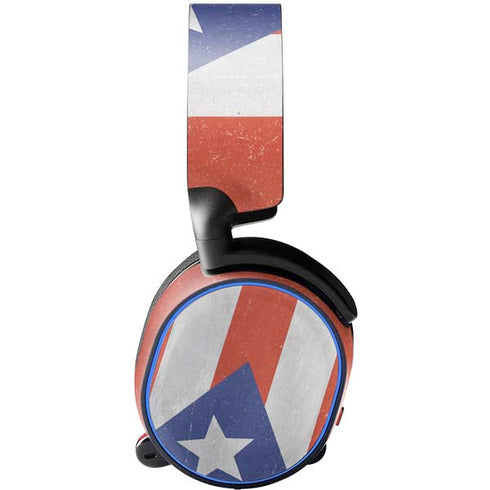 Puerto Rico Flag Distressed SteelSeries Arctis 3 Skin